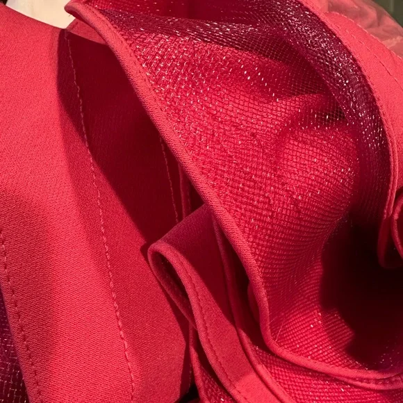 IEENA FOR MAC DUGGAL
Pink V Neck Fit & Flare Mini Dress -10 - Picture 13 of 14